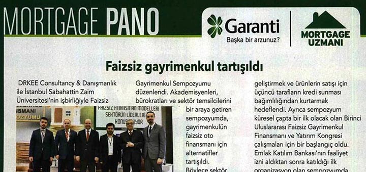 Gül İnşaat, Mortgage Pano Dergisinde