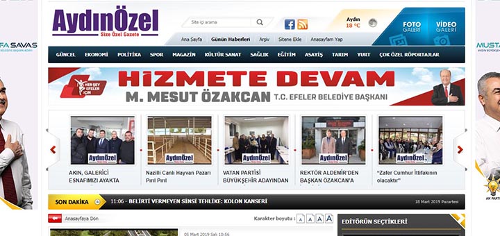 Yunus Emre Gül Aydın Özel Gazetesinde